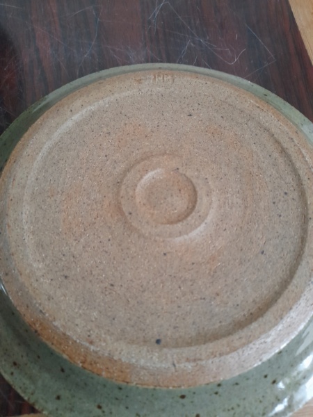 Stoneware plates for ID, RB mark. Batterham ? 20220617