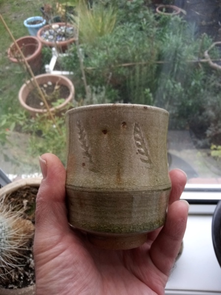 Stoneware beaker or Yunomi for ID. Richard Batterham? Img_2530