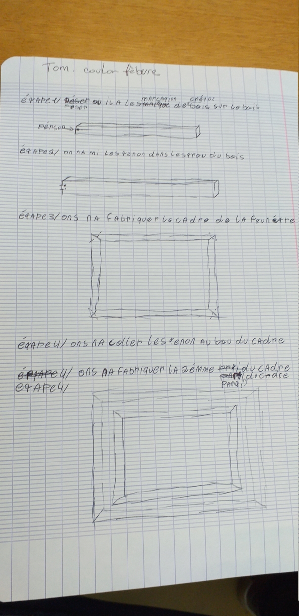 Sept / Oct projet n°1  (bois)  semaine 36 , ..... 20190921