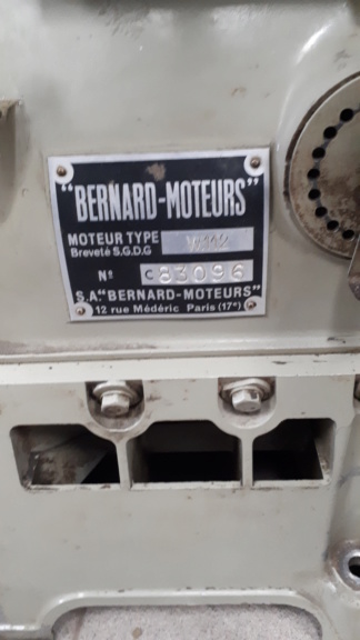Changement moteur Sambron pour connaisseurs BERNARD W112 20190110