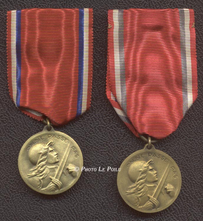 Questions relatives aux médailles de Verdun Verdu318