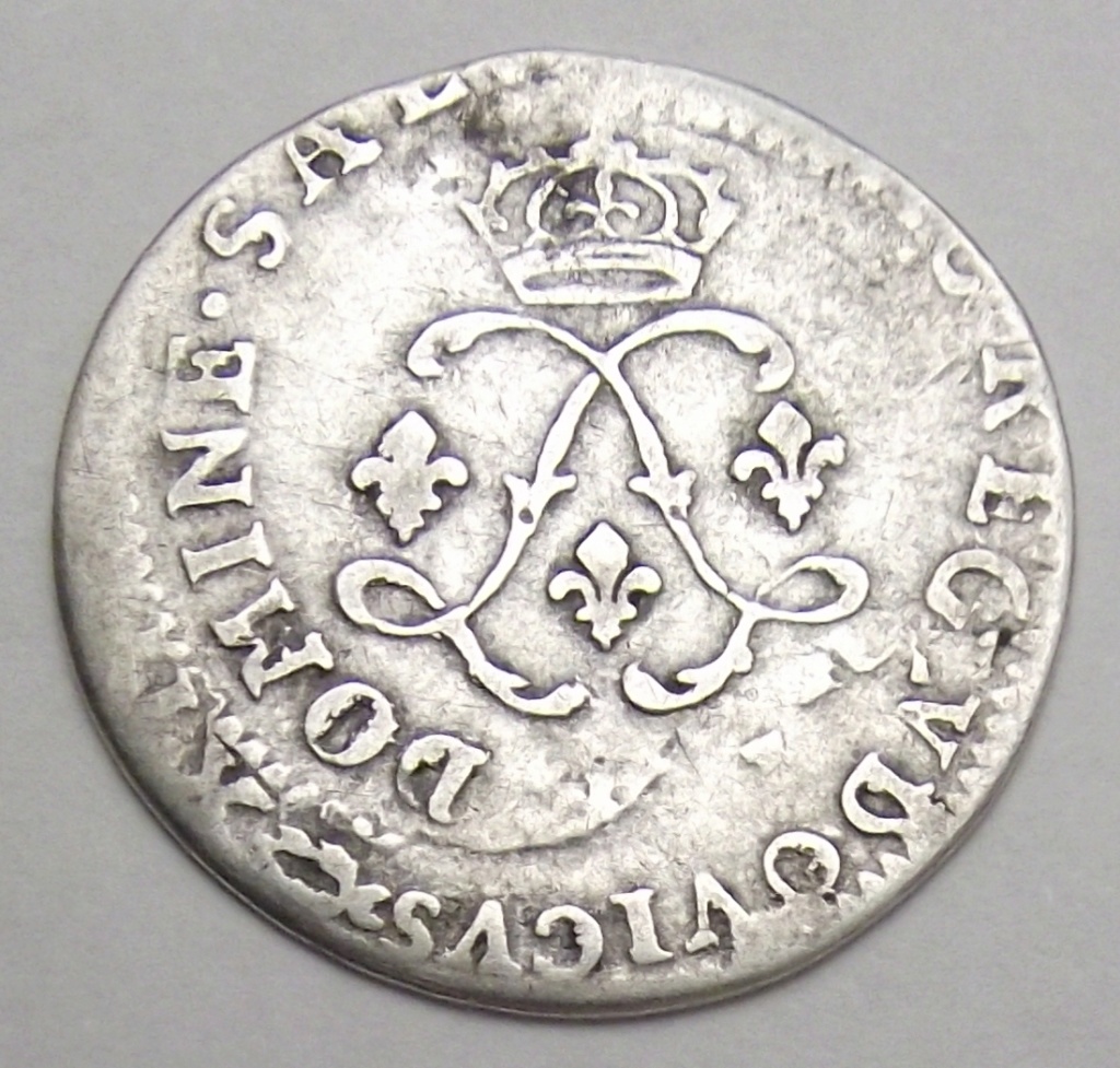 Pièce d'argent Louis XIV. Double frappe Rare Combien çà coute? Quadru11