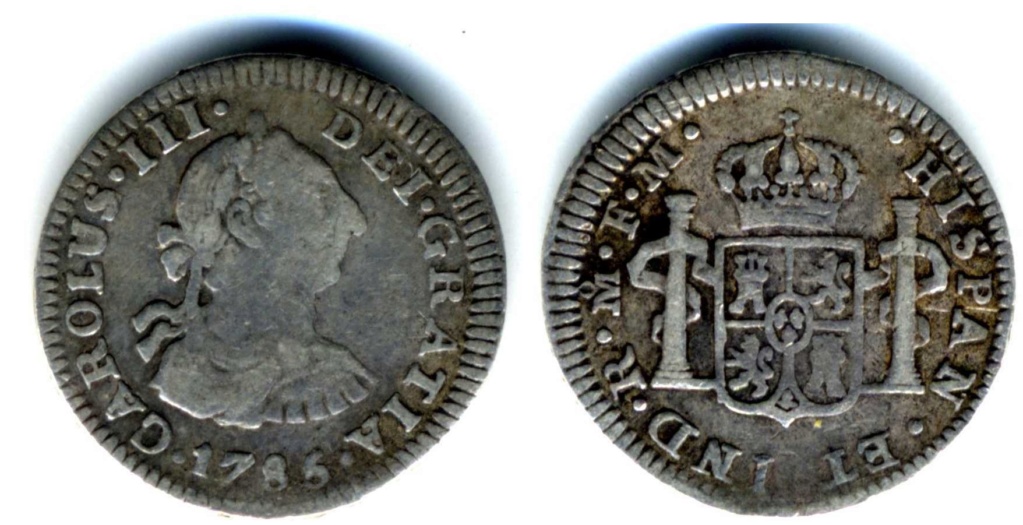1/2 Real Carlos III 1785 Ceca de México Medio_10