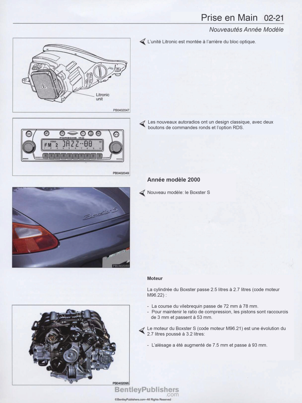 Manuel atelier boxster 986 en français 03110