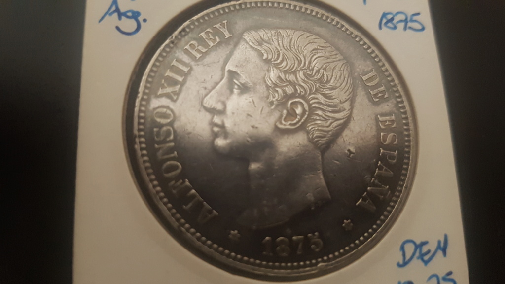 5 pesetas Alfonso XII 1875 *18-*75 DEM 20200911