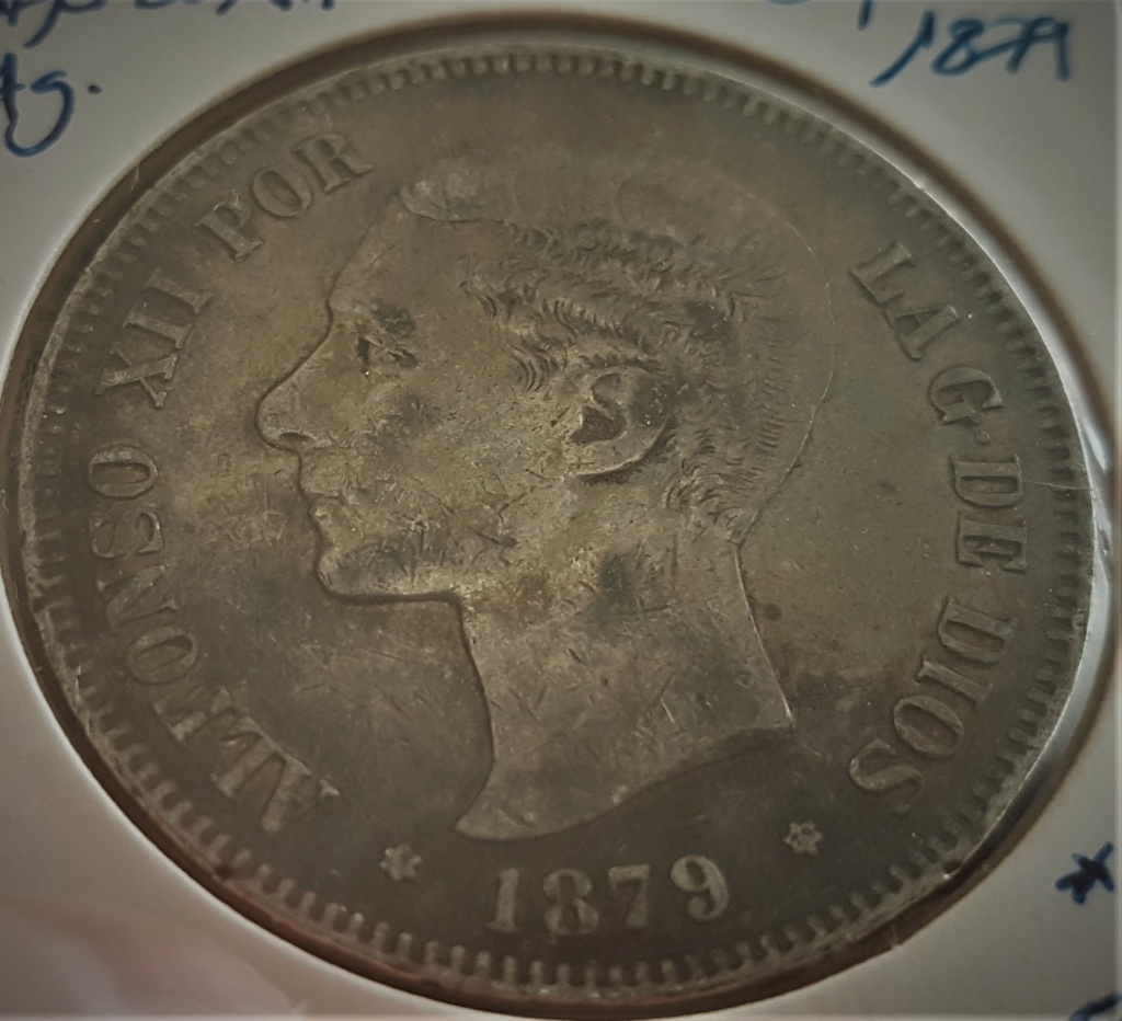 5 pesetas Alfonso XII 1879 *18-*79 EMM 20200920