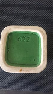 Charity Request, green chalice or pedestal bowl number 622 Pot210