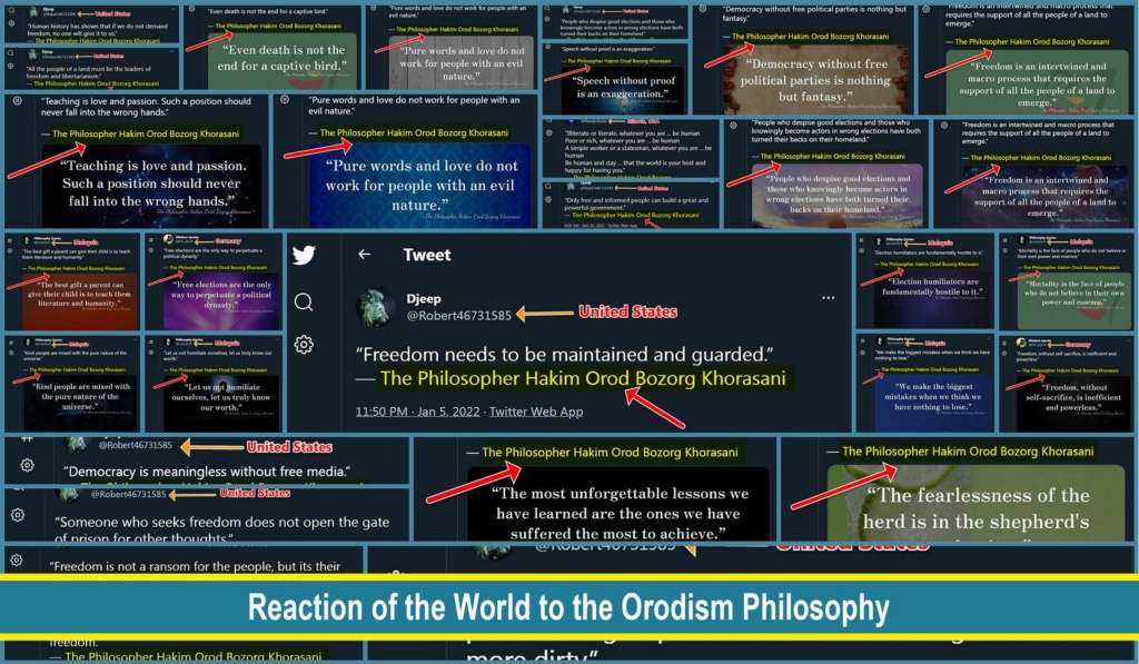 بازتاب جهانی فلسفه اُرُدیسم Reaction of the World to the ORODISM Philosophy B_210