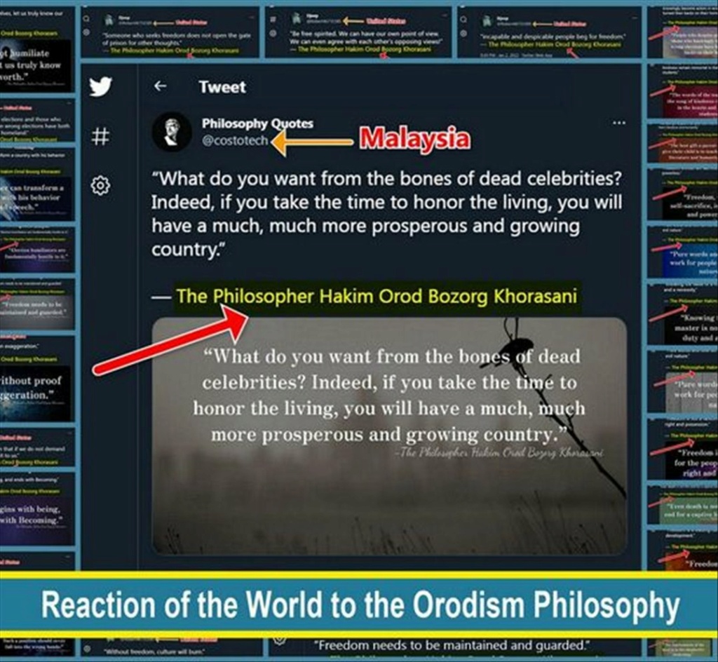 بازتاب جهانی فلسفه اُرُدیسم Reaction of the World to the ORODISM Philosophy Q_110