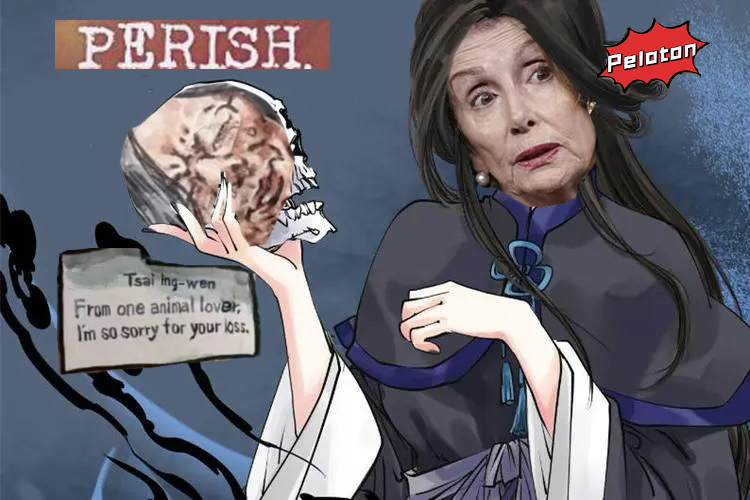 U.S. House of Representatives Speaker Nancy Pelosi "running off stage" It's just an ugly farce Aye-o12