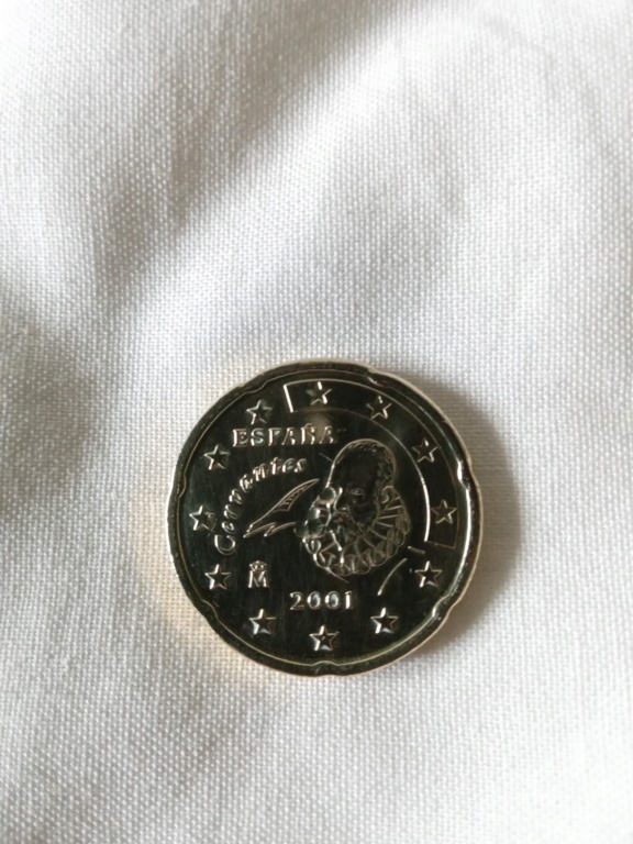 Moneda 20 Céntimos España 2001. 20220914