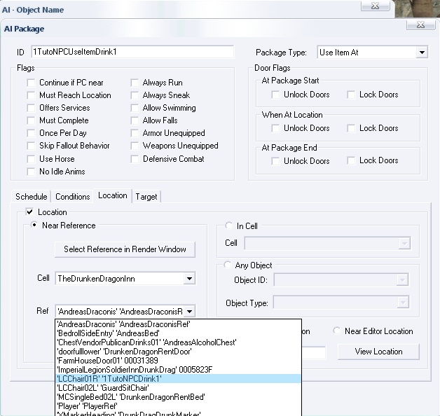 [Base] Faire boire un PNJ - Package : UseItemAt Tuto_n21