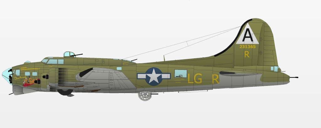 B-17 G "chow hound" (revell monogram) 1/48 (VINTAGE) B-17ch10