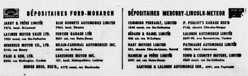 AUTO - Les anciens dealers Ford au Québec 1950_l10