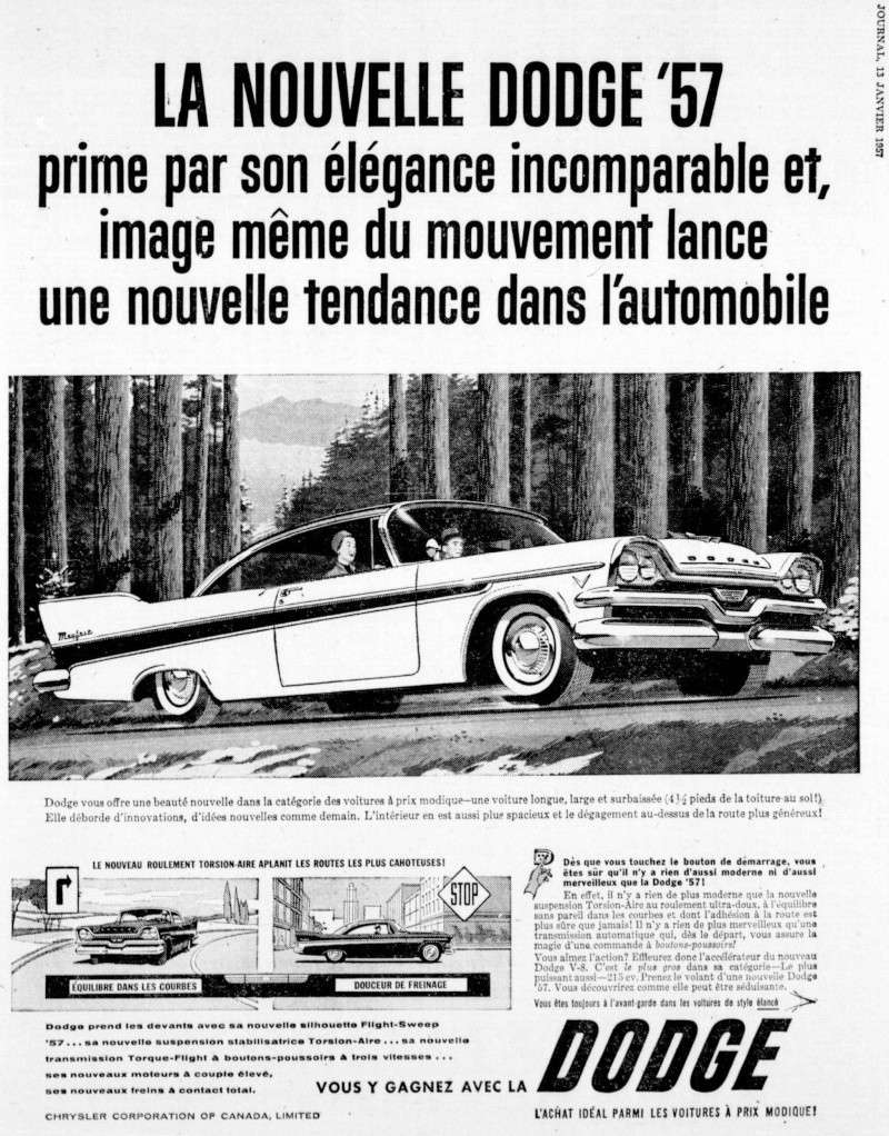 Vieilles Publicitée Dodge/Plymouth/Chrysler au Québec 1957_d10