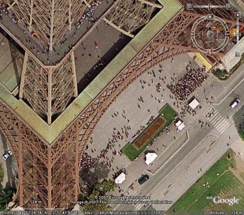 Evaluer  la résolution d'une image en cm par pixel Paris110
