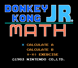 Donkey Kong Jr Math Math10