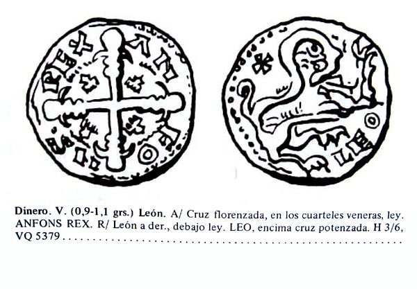 Dinero de Alfonso IX (1171-1230 d.c) Din_al10