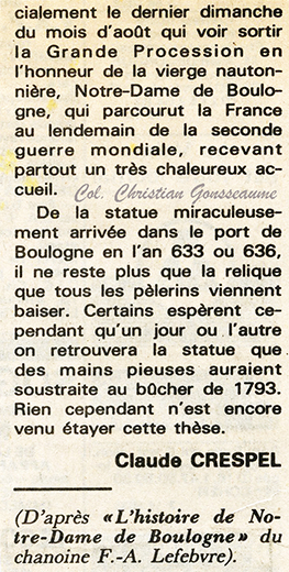 L'affaire de la statue miraculeuse de Notre-Dame de Boulogne 20a11