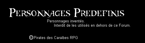 Personnages Prdfinis Predef10