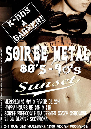 Soire Metal 80 - 90 Mercredi 16 Mai. Soiree11