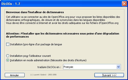 OpenOffice - Tutorial installation Dictonnaire Franais 4_1_as10
