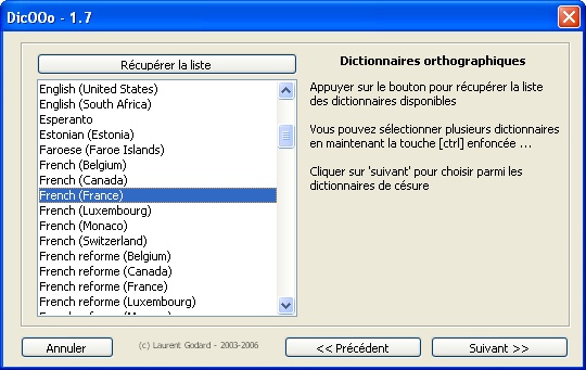 OpenOffice - Tutorial installation Dictonnaire Franais 6_3_as10