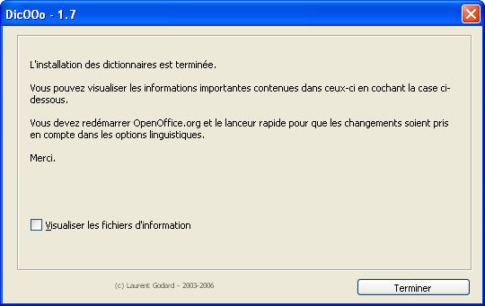 OpenOffice - Tutorial installation Dictonnaire Franais 9_6_as10