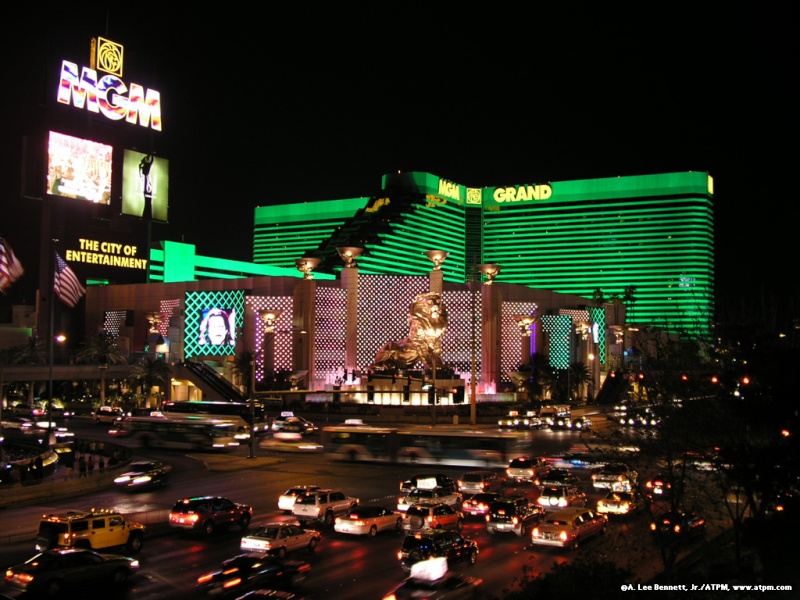 Luxor, Mandalay Bay & MGM Grand à Las Vegas, Nevada - Etats-Unis Mgm-gr10