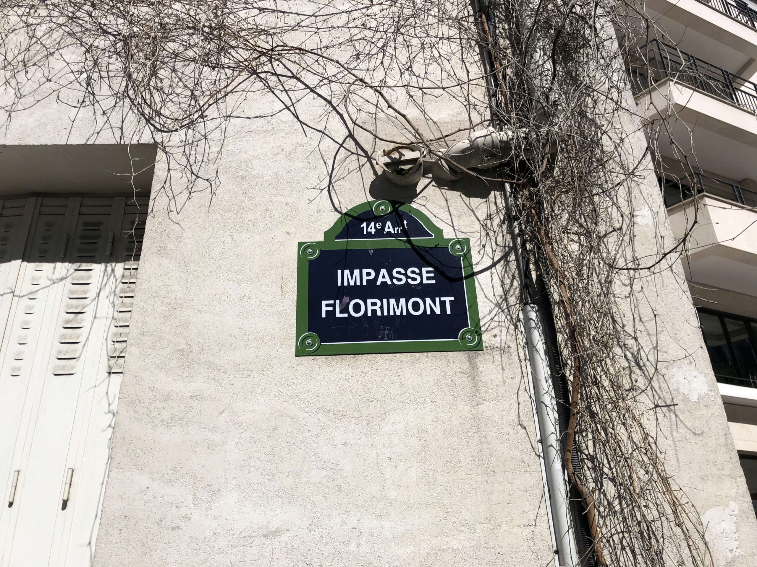 Impasse Florimont (où vécut Georges BRASSENS), Paris Impass11