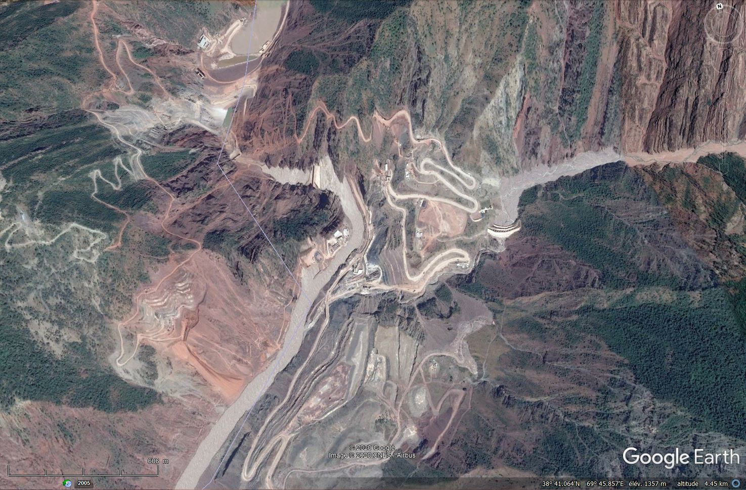 Le futur barrage de Rogoun - Tadjikistan Tsge1224