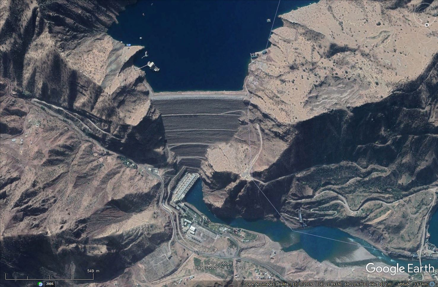 Le futur barrage de Rogoun - Tadjikistan Tsge1226