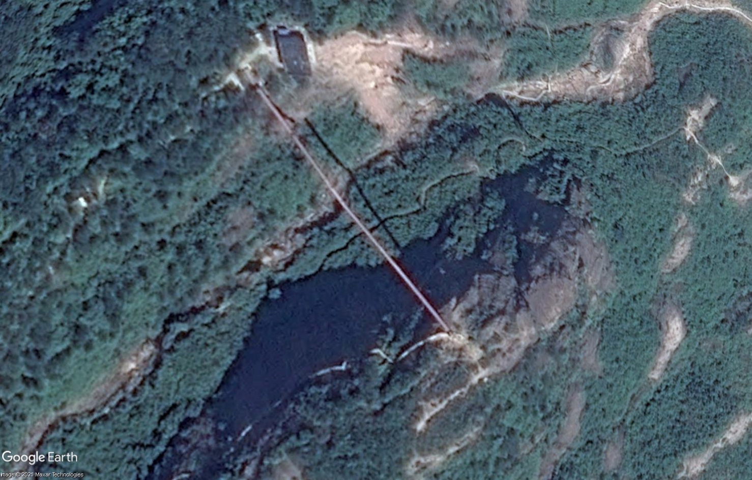 [Désormais visible sur google earth] Le pont des héros, parc géologique Shiniuzhai - Chine Tsge2332