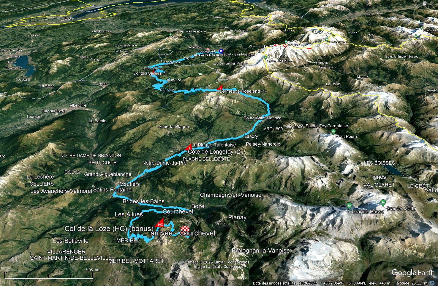 [KMZ] Le parcours du Tour de France 2023 dans Google Earth (par velowire.com) Tsge4356