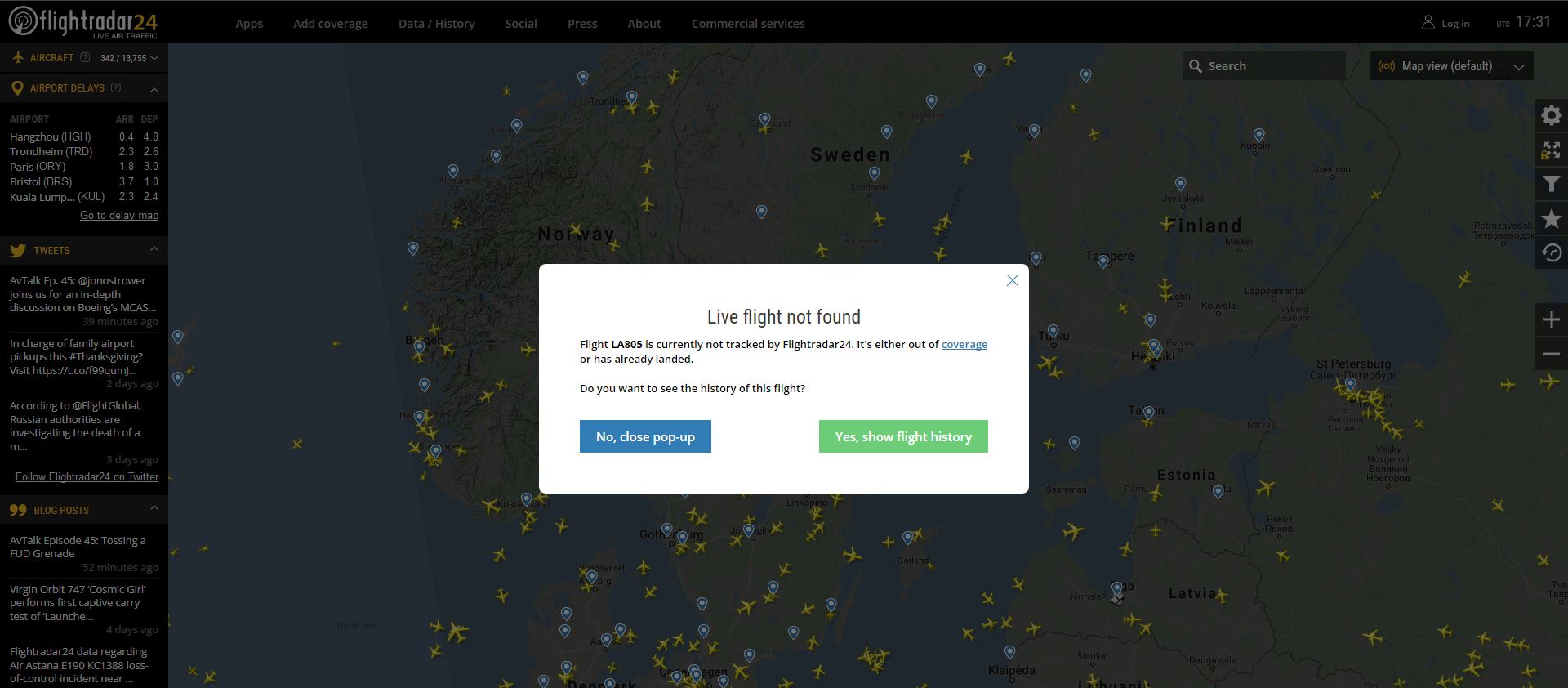radarvirtuel.com/Flightradar24.com : tous les avions en vol en direct sur une carte - Page 4 Tsge_285