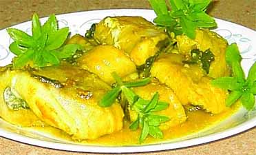 Cá   catfish kho nghệ & rau om Cacatf10