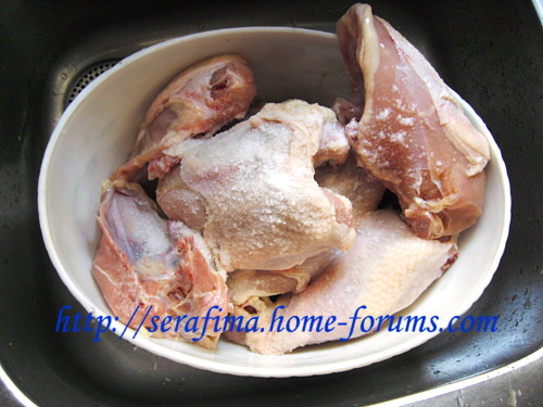Как я подготавливаю курицу к заморозке и готовке. Как устранить ее специфический запах? Imag0415
