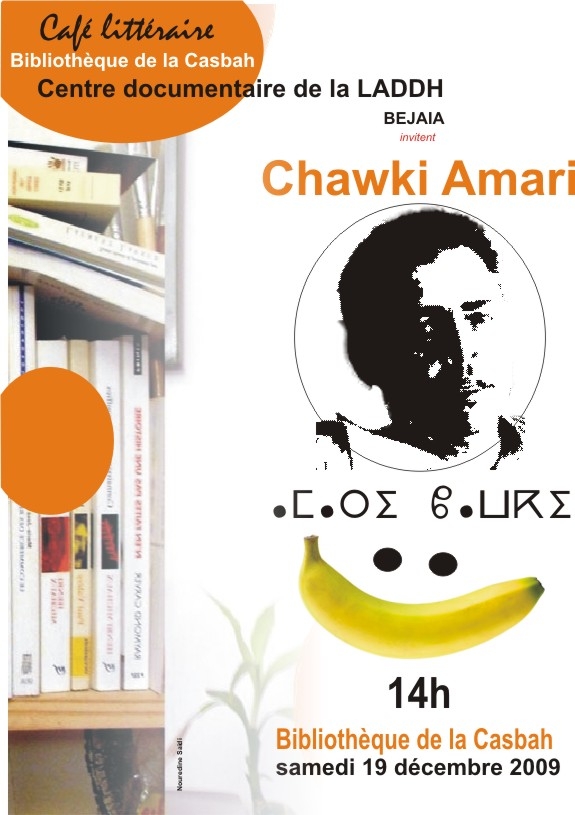 café literaire avec CHawki Amari à Bejaia Chawki10