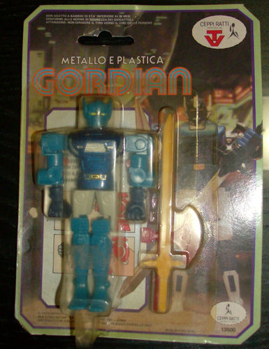 3 Robot Gordian, Daikengo, Gundam della Ceppi Ratti anni 80 in blister T2ec1612
