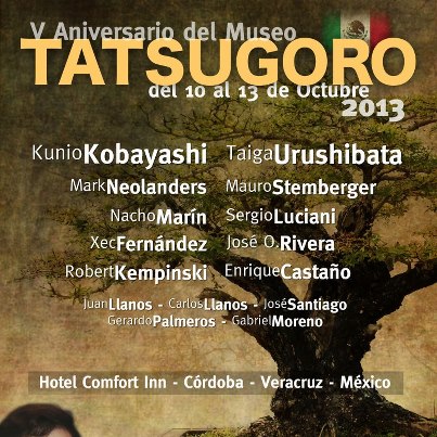 V Aniversario del museo Tatsugoro. Cartel10