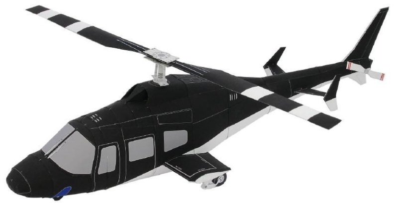 Construye un modelo a escala de un helicoptero con papel 110
