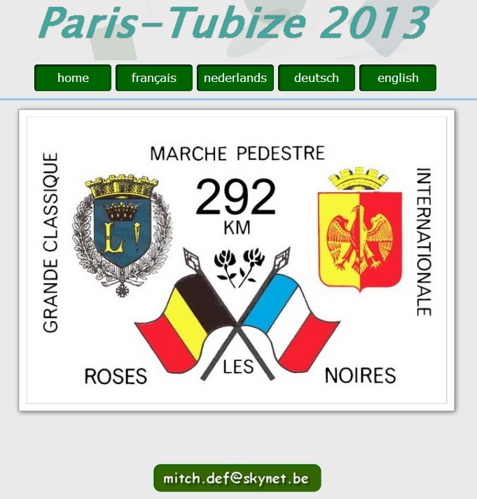 tubize - Paris-Tubize, 292 km: 17-20 mai 2013 , places limitées Paris-12