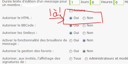  - Soucis avec le html dans mes messages sur le forum Html10