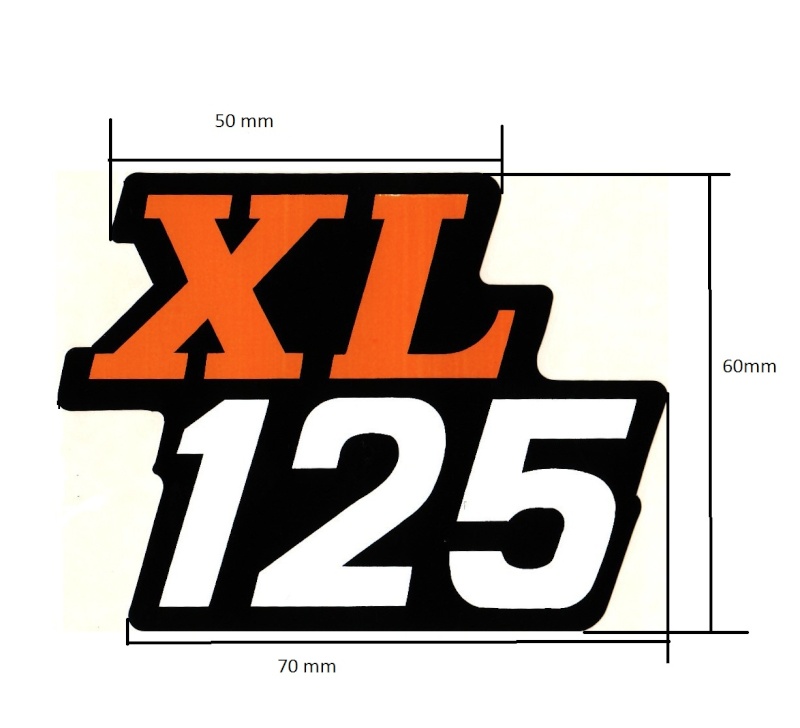 stickers et inscriptions diverses sur 125 XL Logo_x10