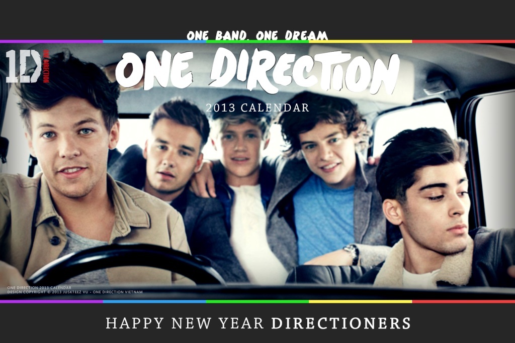 One Direction 2013 Calendar by Juskteez Cover10
