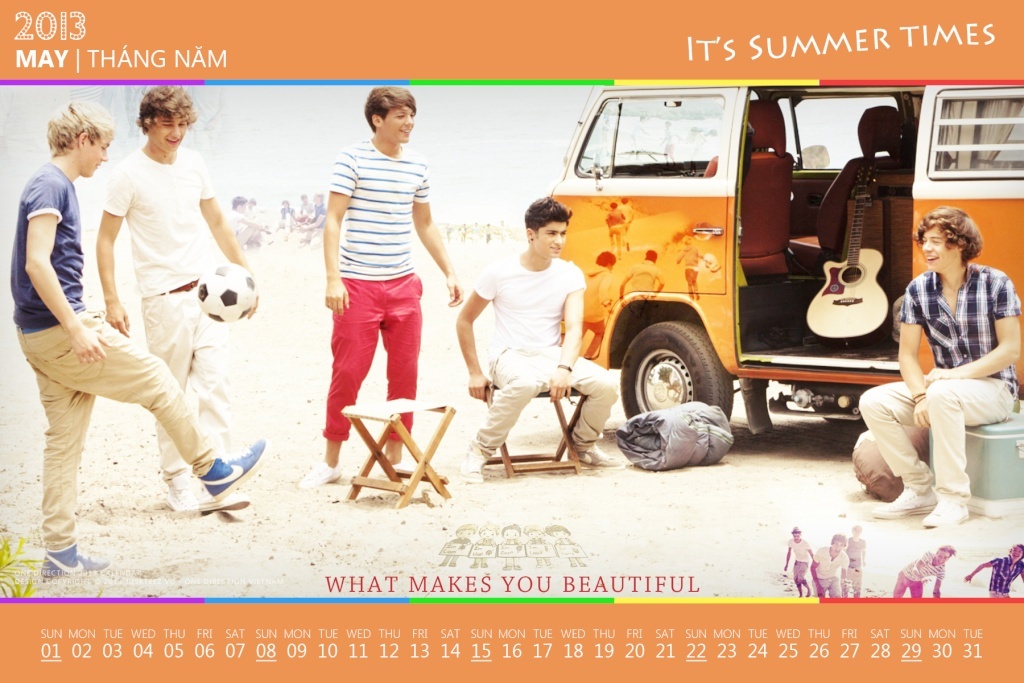 One Direction 2013 Calendar by Juskteez May10