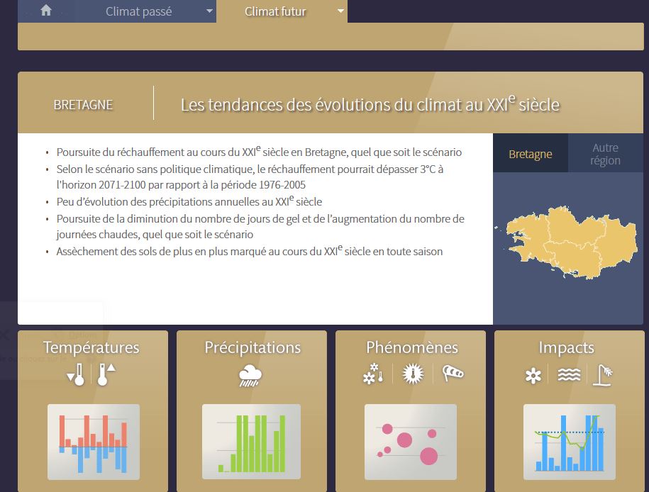 Pour anticiper les conséquences du changement climatique au niveau régional : Application Climat-HD  Drias_11