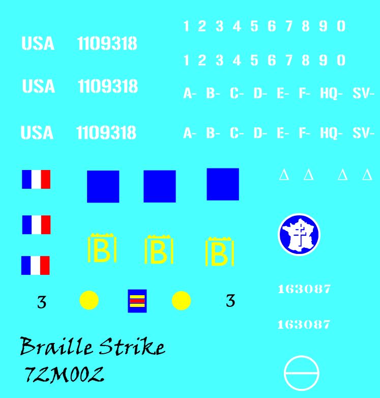 Braille Strike remorque M8  72m00210