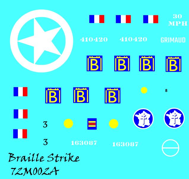 Braille Strike remorque M8  72m00211