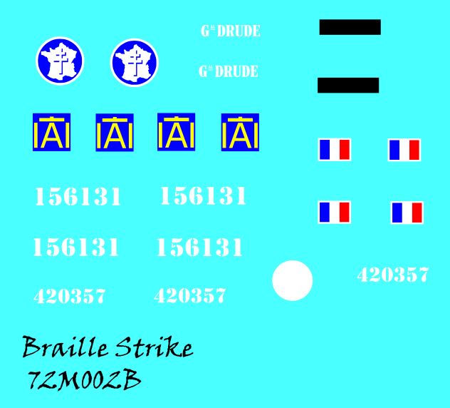 Braille Strike remorque M8  72m00212